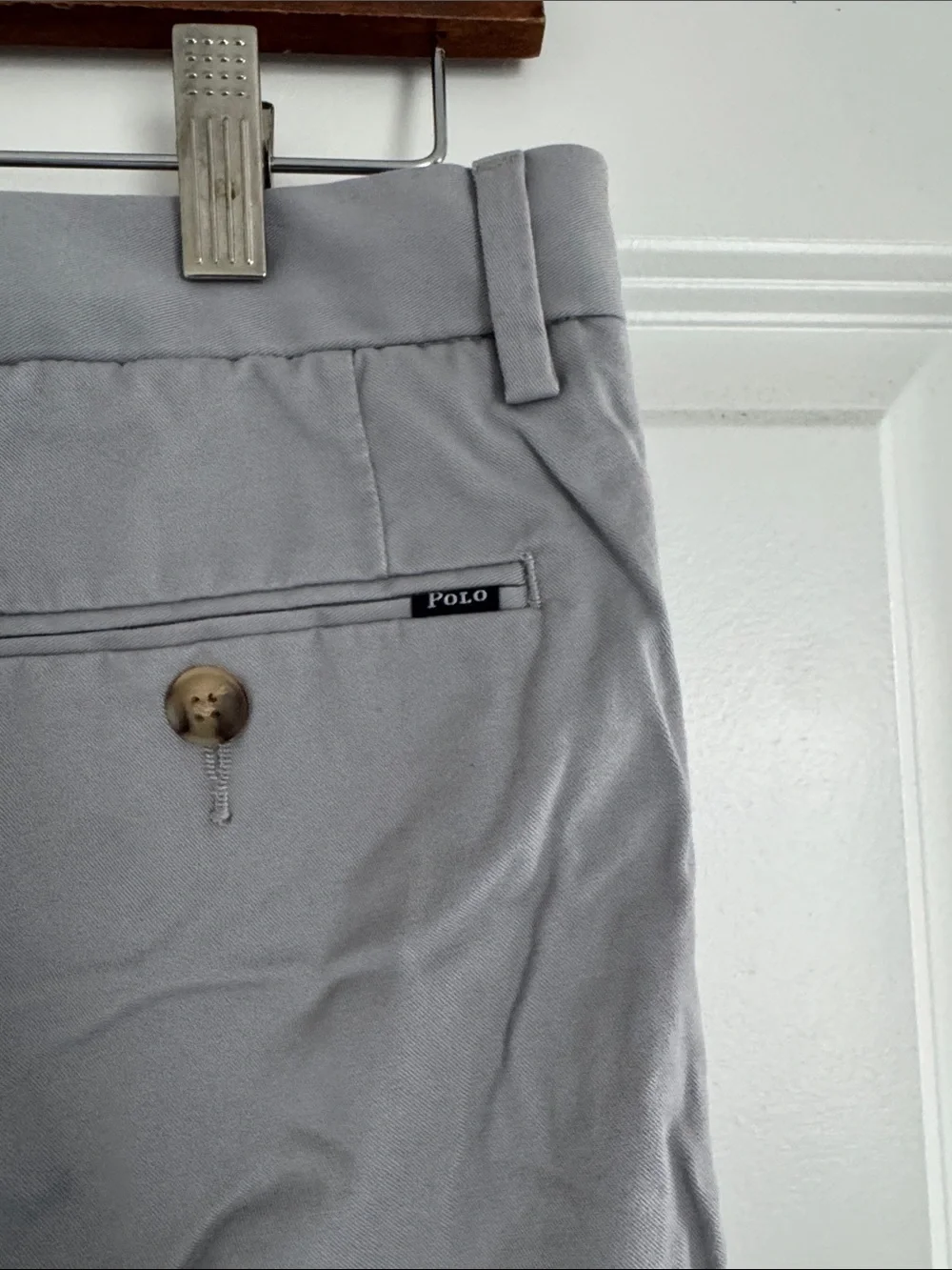 NWOT Men’s Polo Ralph Lauren Grey Stretch Slim Fit Dress Shorts 30